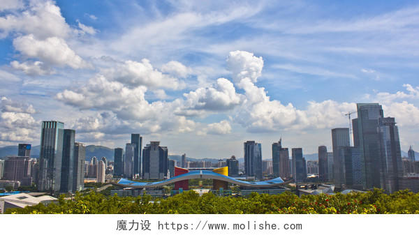 深圳市现代城市的天际线
